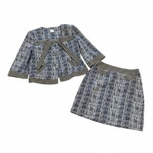 CAbi 21 $249 Club Reina Blazer Small & Houndstooth Skirt Size 6 Set